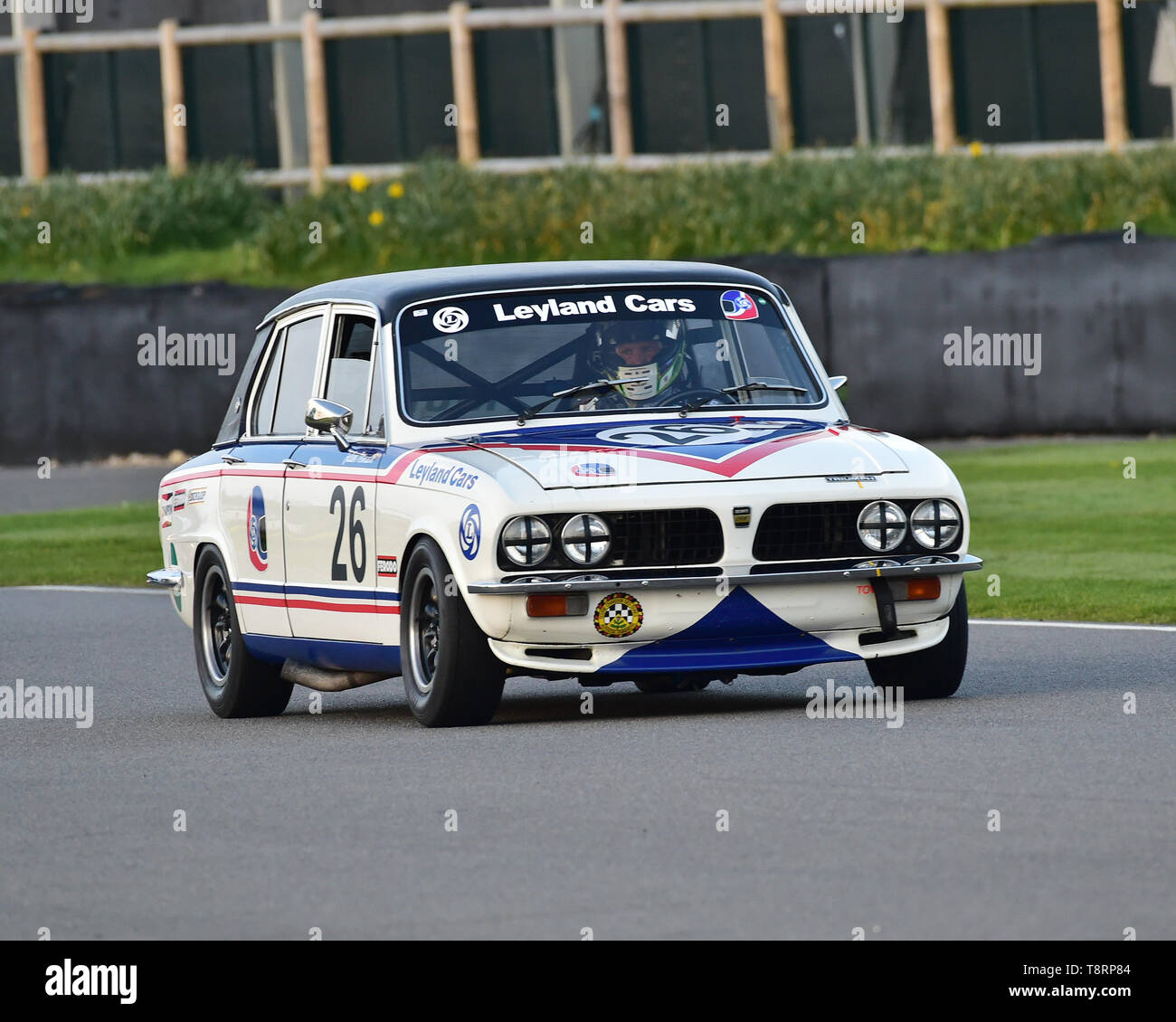 Simon Drabble, Guy Smith, Triumph Dolomite Sprint, Gerry Marshall Trophy, Groupe 1 voitures, 1970 à 1982, 77e réunion des membres de l'Ouest, Goodwood, Suss Banque D'Images