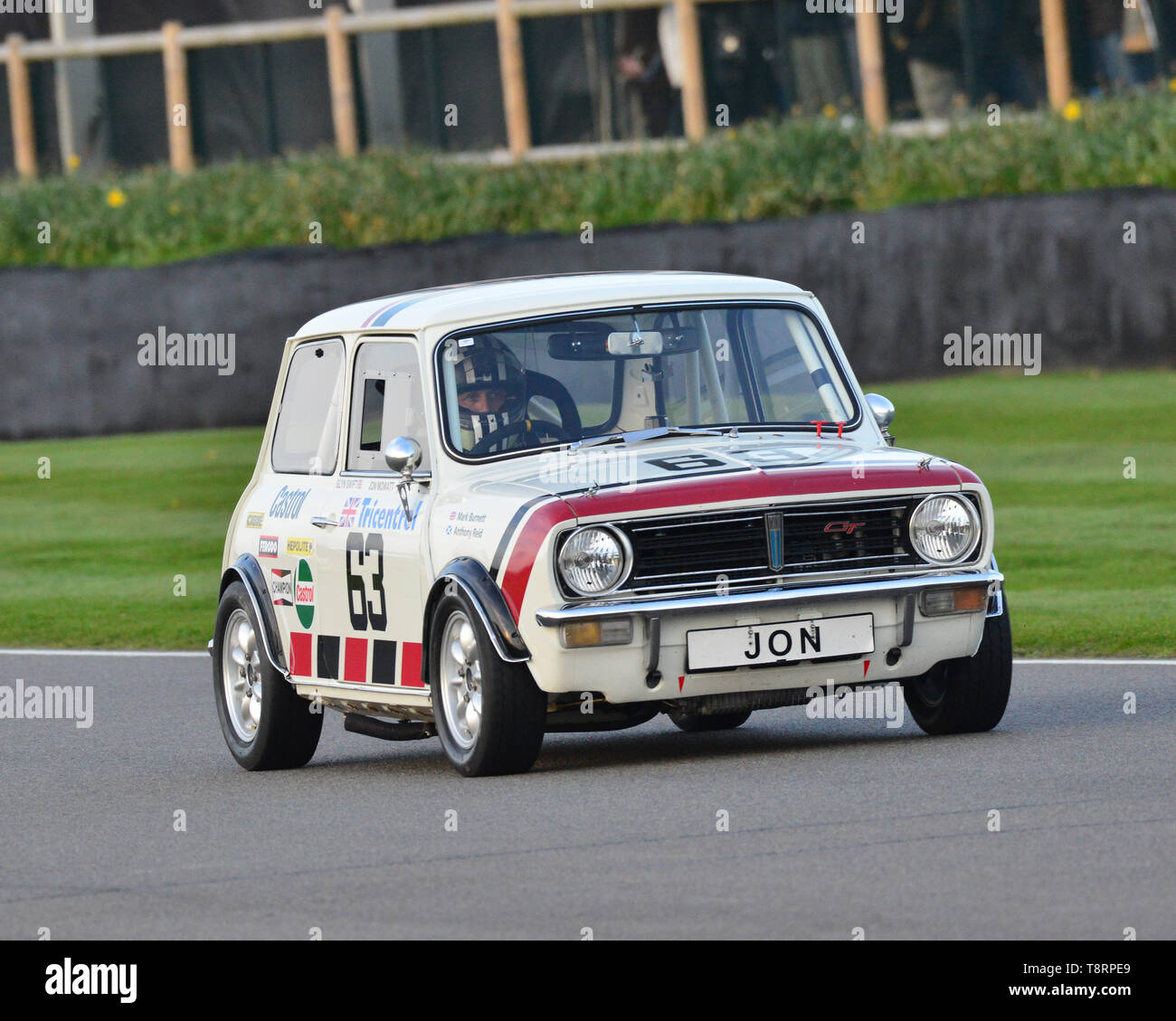 Mark Burnett, Anthony Reid, Mini 1275 GT, Gerry Marshall Trophy, Groupe 1 voitures, 1970 à 1982, 77e réunion des membres, Goodwood, West Sussex, Engla Banque D'Images