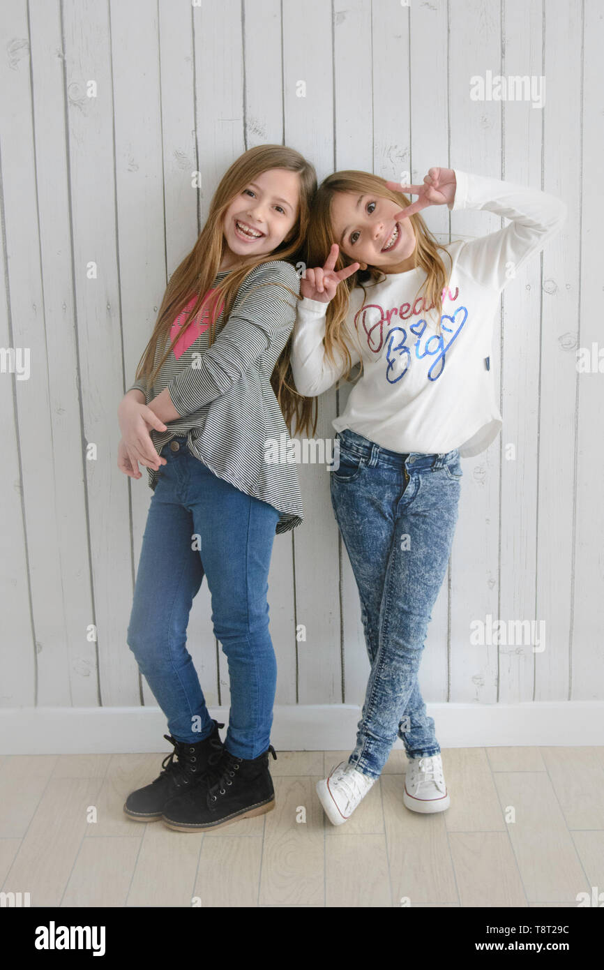 Portrait de deux meilleurs amis Banque D'Images