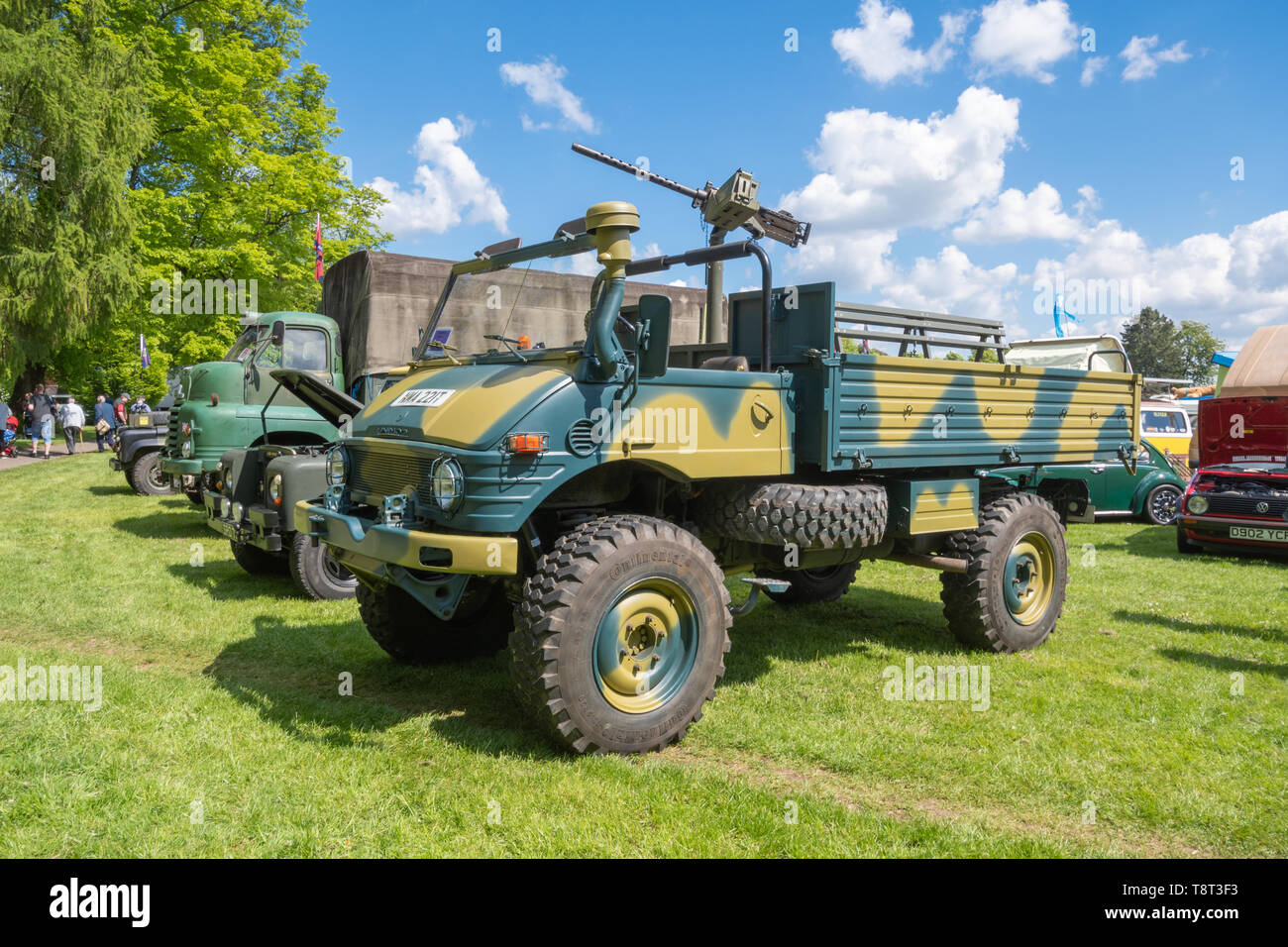 Les véhicules militaires à l'affiche au Festival Transports Basingstoke Banque D'Images