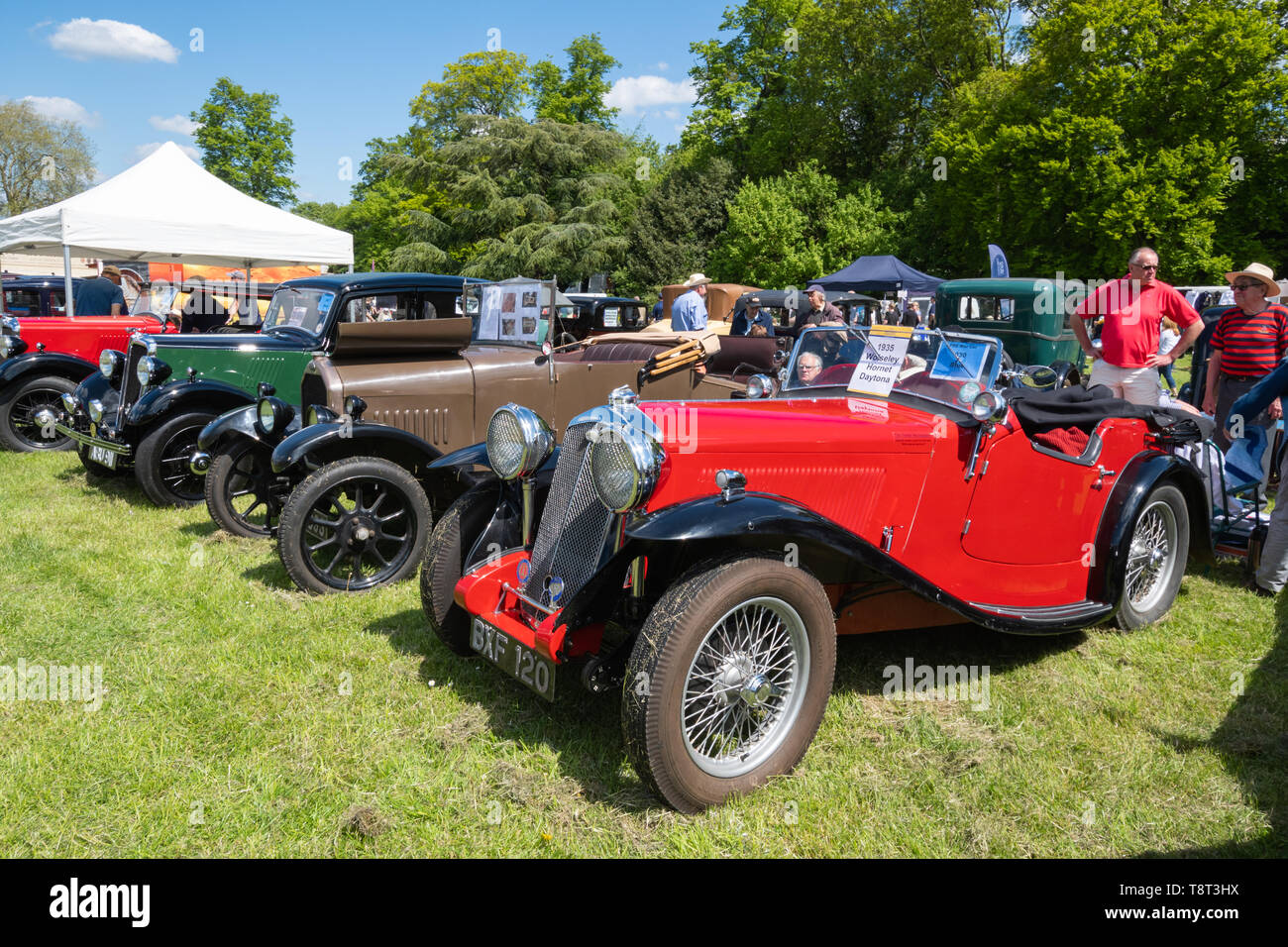 Vintage voitures d'avant-guerre à l'affiche au Festival Transports Basingstoke Banque D'Images