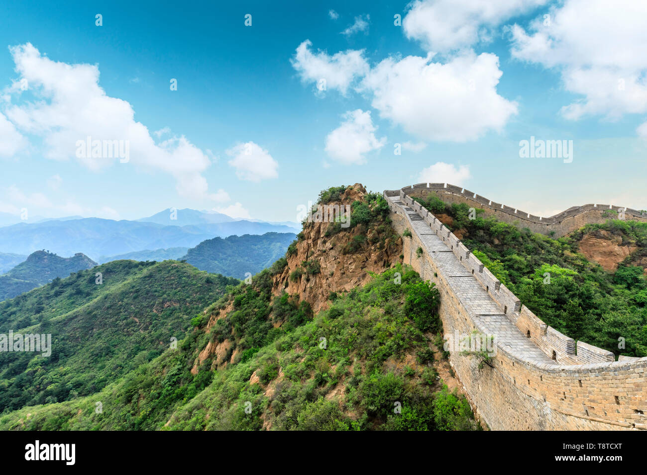 La Grande Muraille de Chine, à Jinshanling Banque D'Images