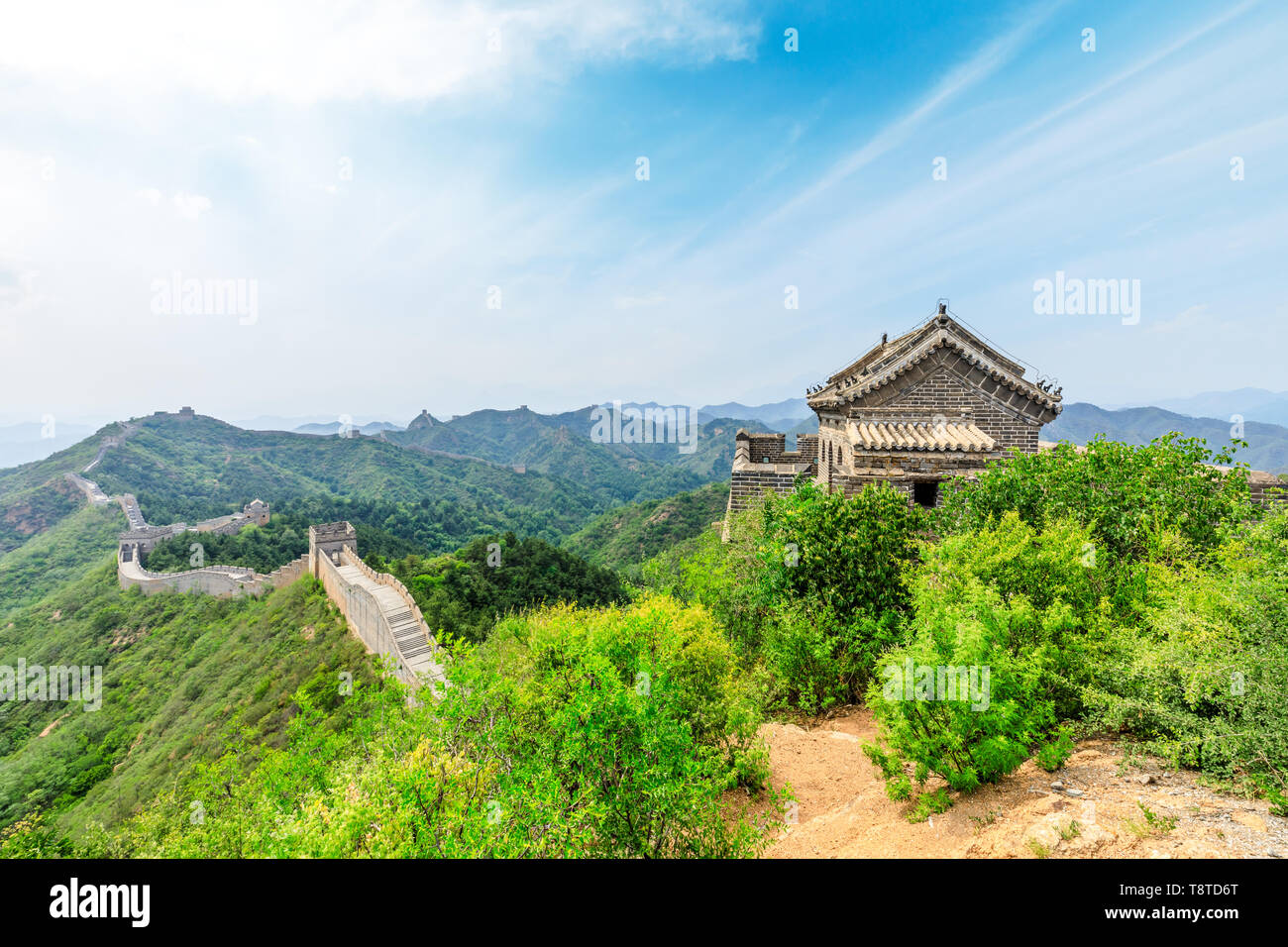 La Grande Muraille de Chine, à Jinshanling Banque D'Images