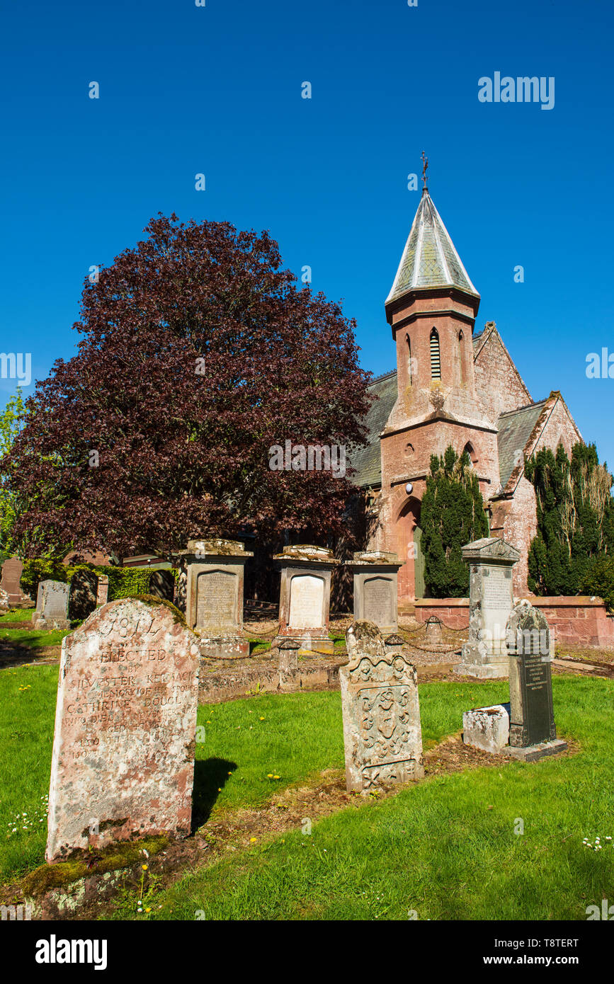 Salle communautaire de Ruthven Ruthven officiellement église paroissiale sur la rive de la rivière Isla, Angus, Scotland. Banque D'Images