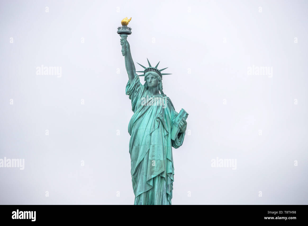 De la Statue de la Liberté à New York aux États-Unis ce mardi, 14. (PHOTO : VANESSA CARVALHO/BRÉSIL PHOTO PRESSE) Banque D'Images