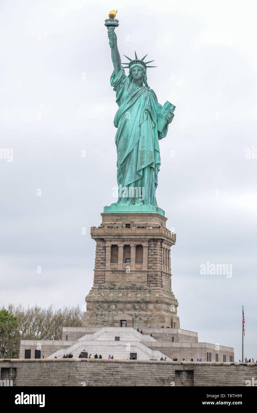 De la Statue de la Liberté à New York aux États-Unis ce mardi, 14. (PHOTO : VANESSA CARVALHO/BRÉSIL PHOTO PRESSE) Banque D'Images