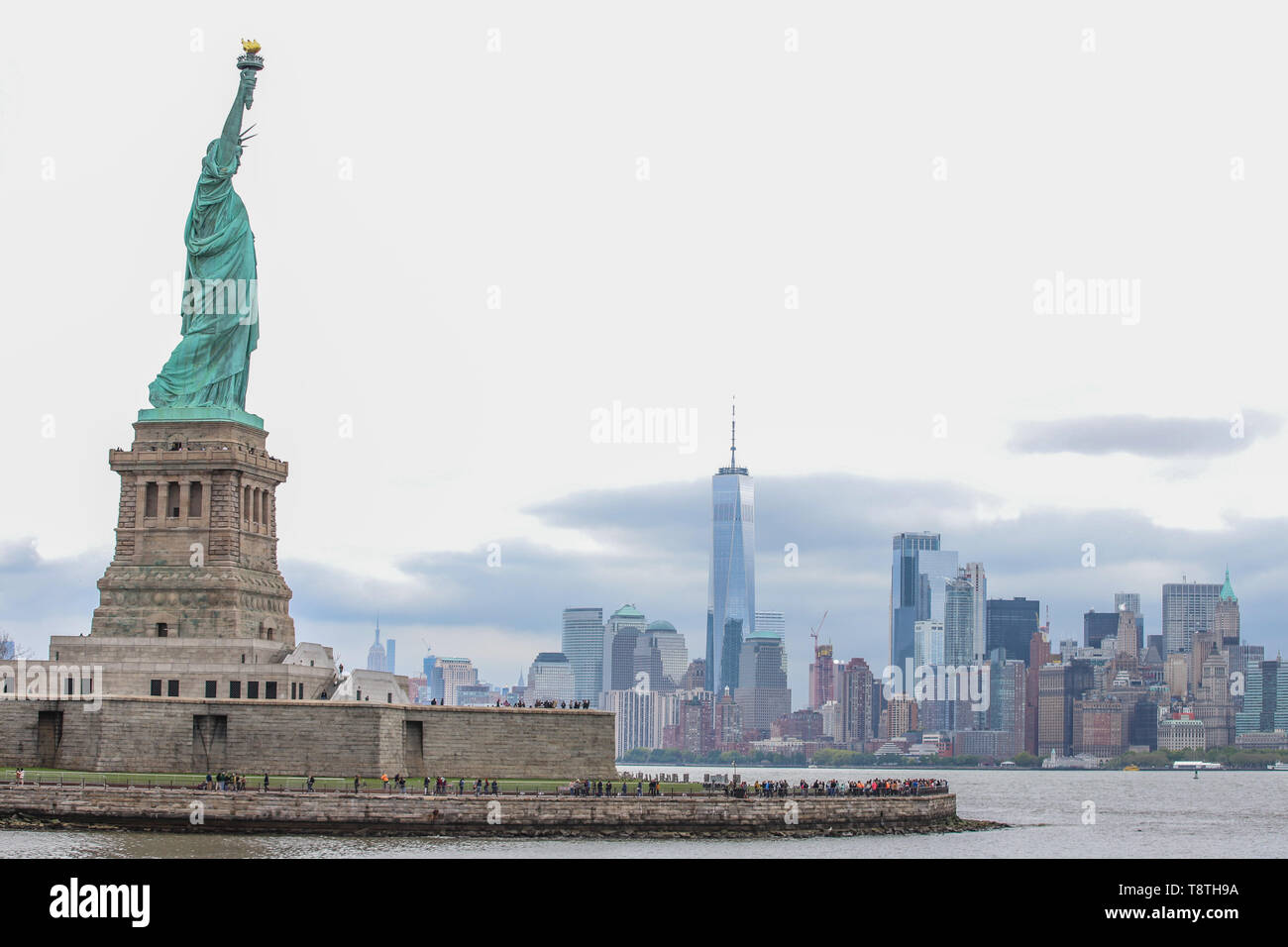 De la Statue de la Liberté à New York aux États-Unis ce mardi, 14. (PHOTO : VANESSA CARVALHO/BRÉSIL PHOTO PRESSE) Banque D'Images