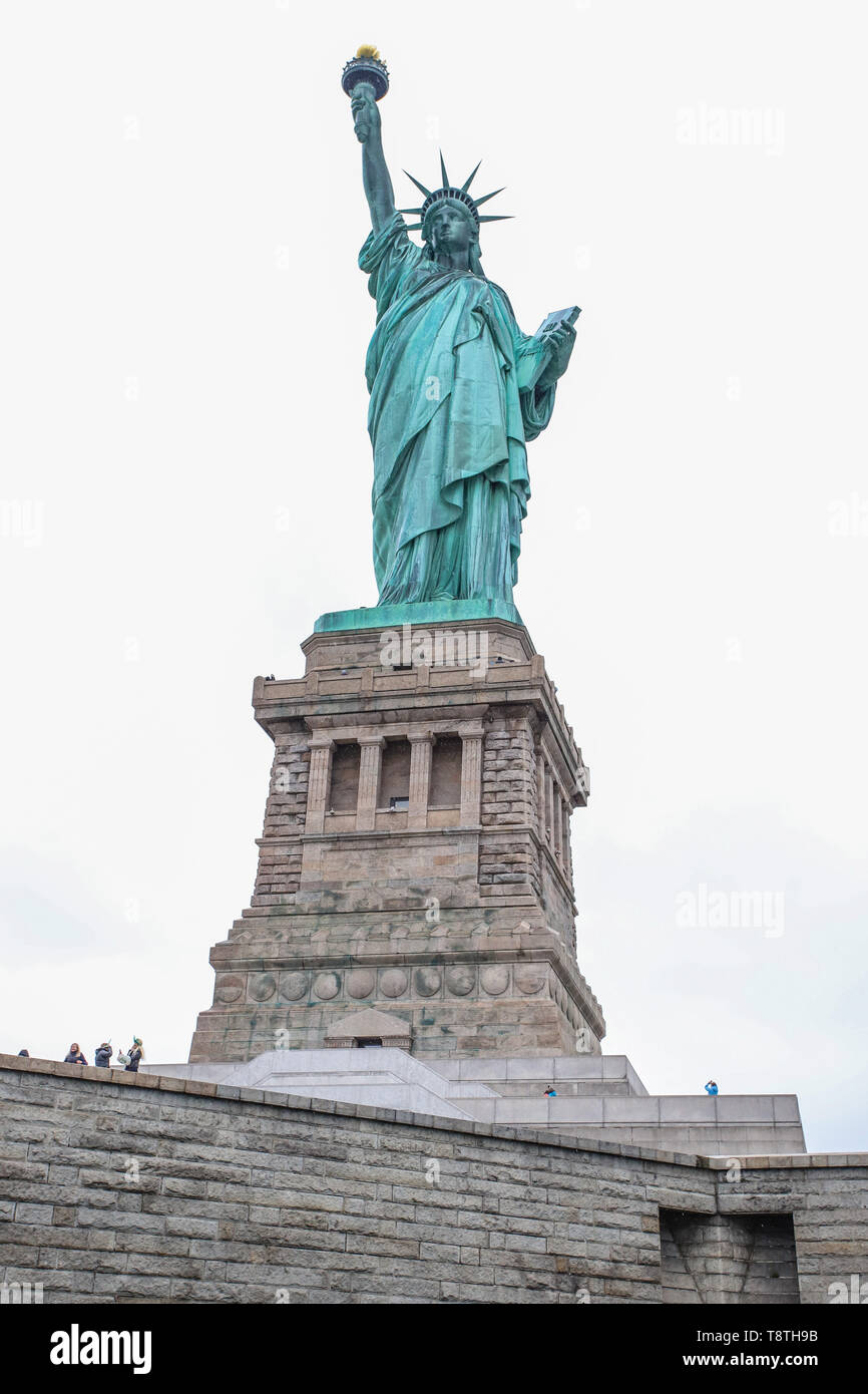 De la Statue de la Liberté à New York aux États-Unis ce mardi, 14. (PHOTO : VANESSA CARVALHO/BRÉSIL PHOTO PRESSE) Banque D'Images