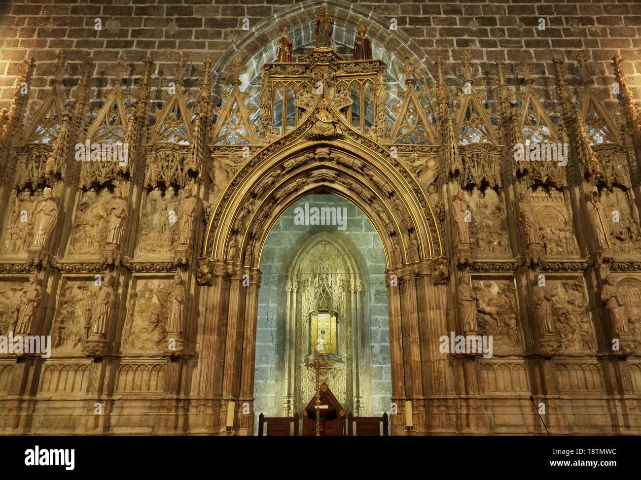 Chapelle du Saint Graal, Saint Graal, chapelle Saint Goblet, Capilla del Santo Caliz, cathédrale de Valence, Valence, Espagne Banque D'Images