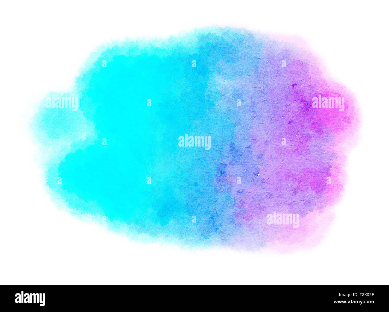 Peint à la main couleurs aquarelle Illustration : Art abstrait art fond (haute-résolution 2D CG illustration) Banque D'Images