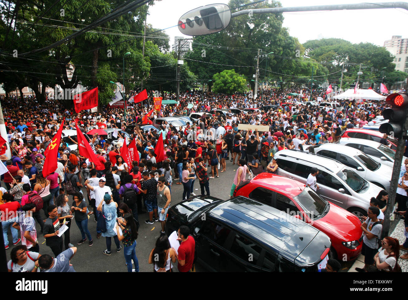 05/15/2019 - PAR - Protesto contra cortes Educa o - les étudiants descendre dans la rue pour protester contre des réductions de l'educa o Belem - PA, le mercredi 15. Photo : Thiago Gomes / AGIF Banque D'Images