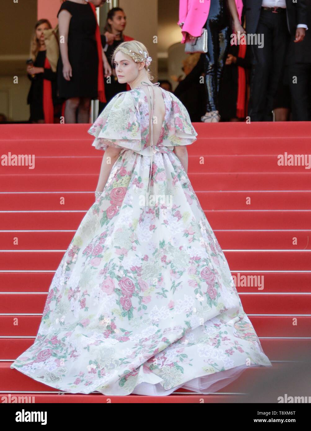 Elle Fanning, 2019 Cannes Banque D'Images