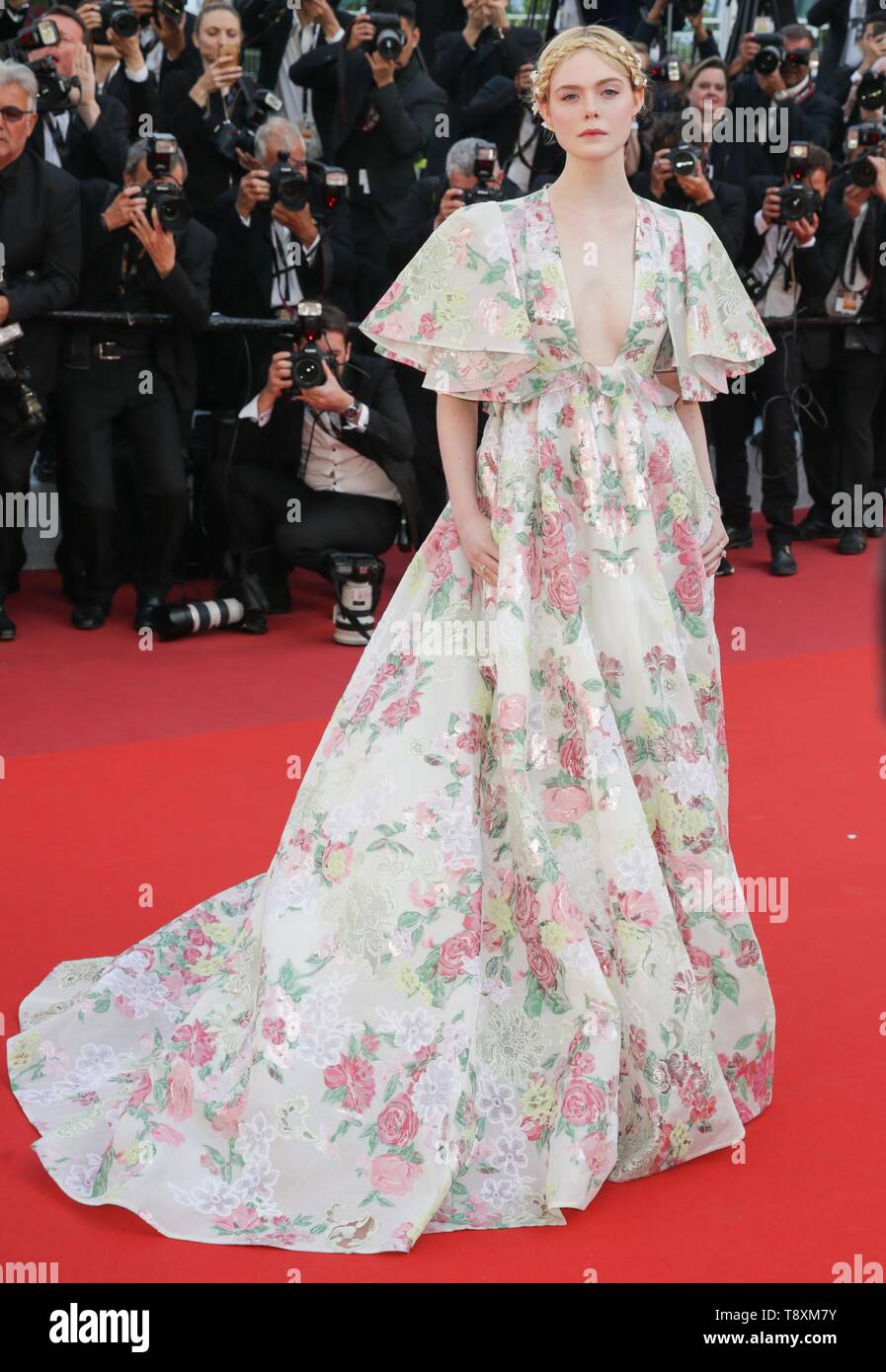 Elle Fanning, 2019 Cannes Banque D'Images