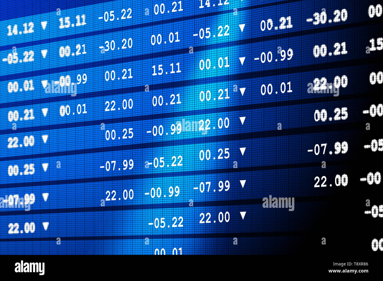 L'analyse graphique des marchés boursiers Banque D'Images