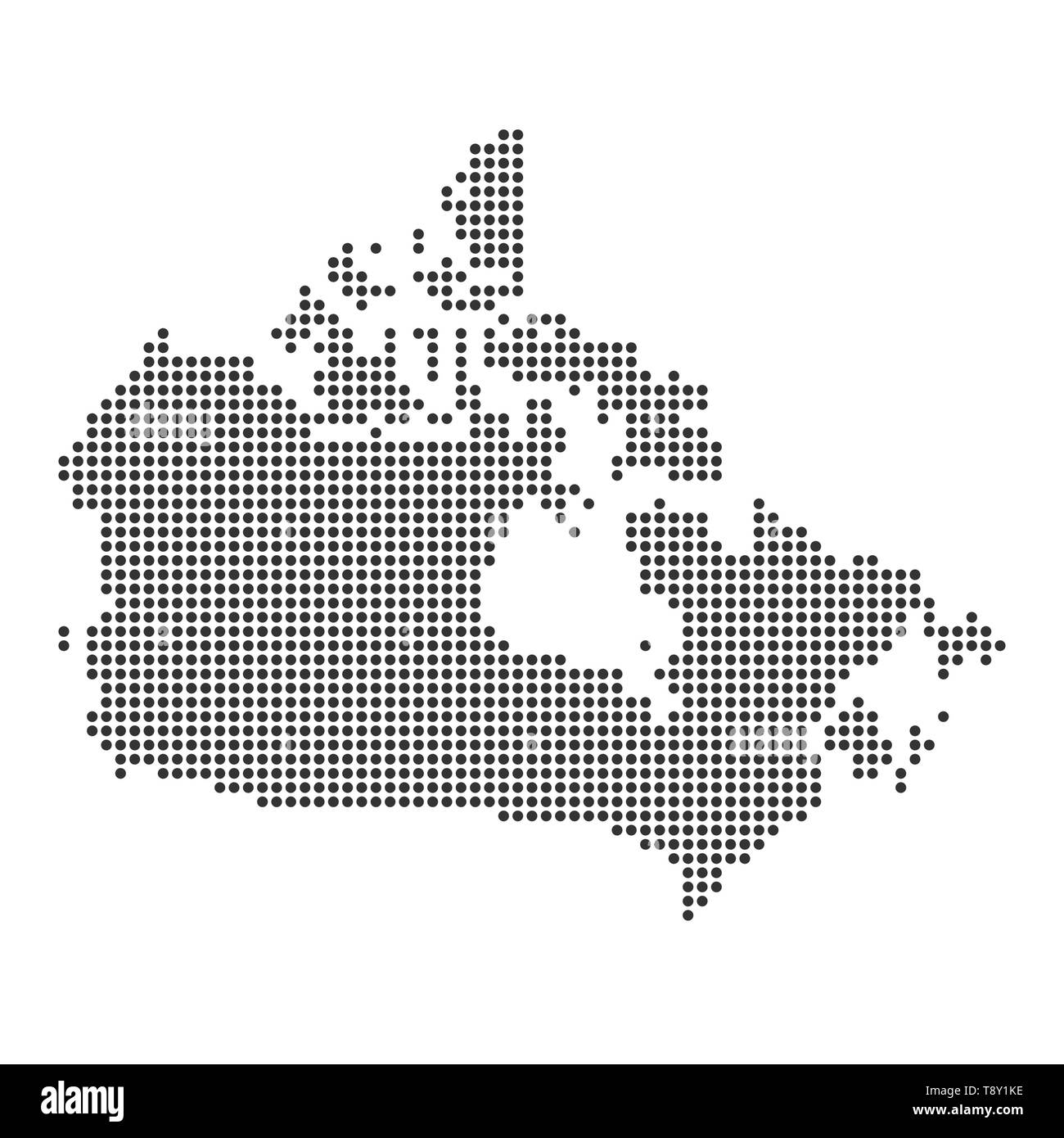 Plan avec dot - Canada . Modèle pour votre conception Illustration de Vecteur