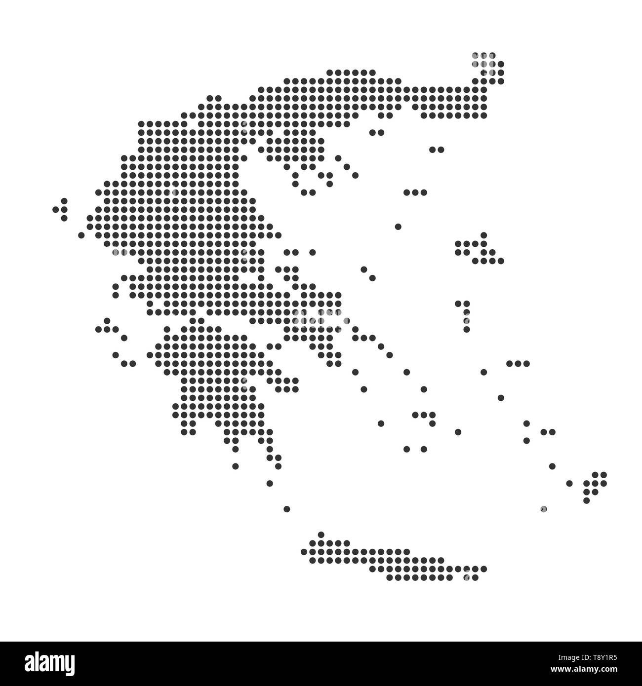 Plan avec dot - Grèce . Modèle pour votre conception Illustration de Vecteur