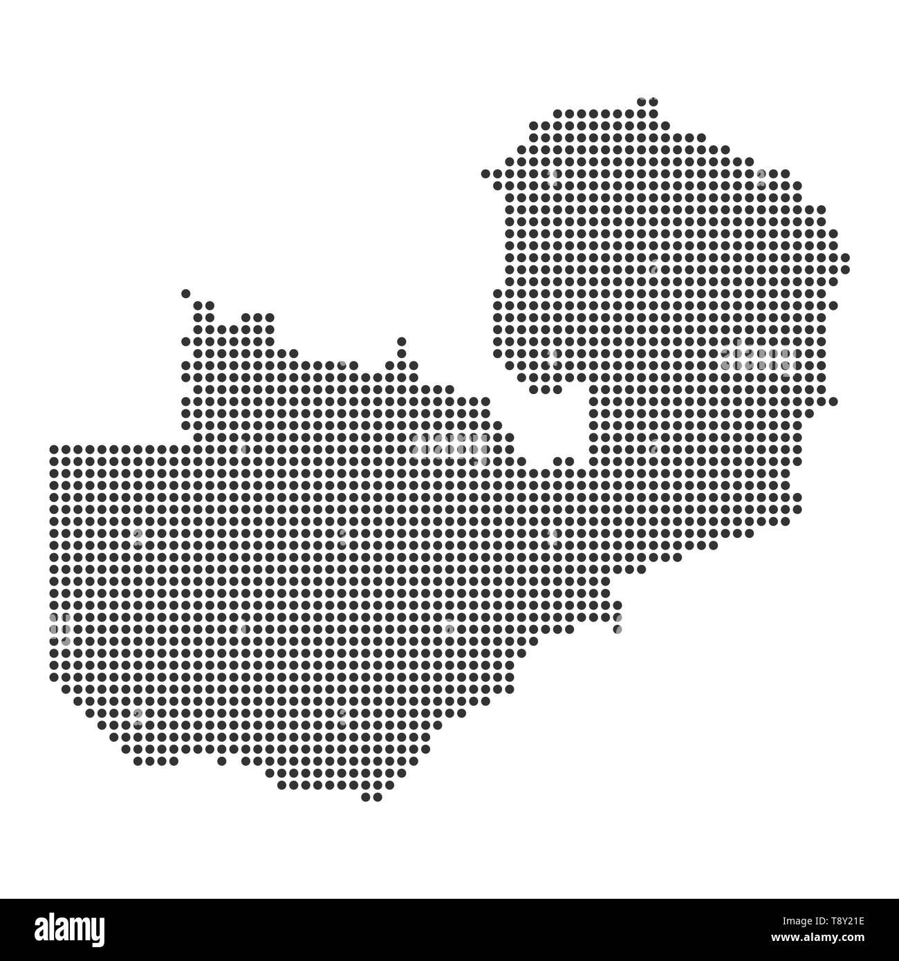 Plan avec dot - Zambie . Modèle pour votre conception Illustration de Vecteur