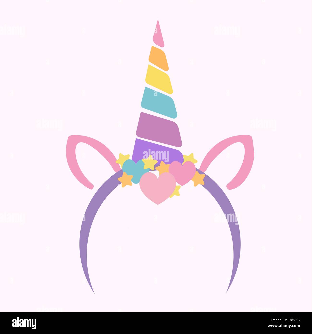 Unicor tiara head vector Illustration de Vecteur