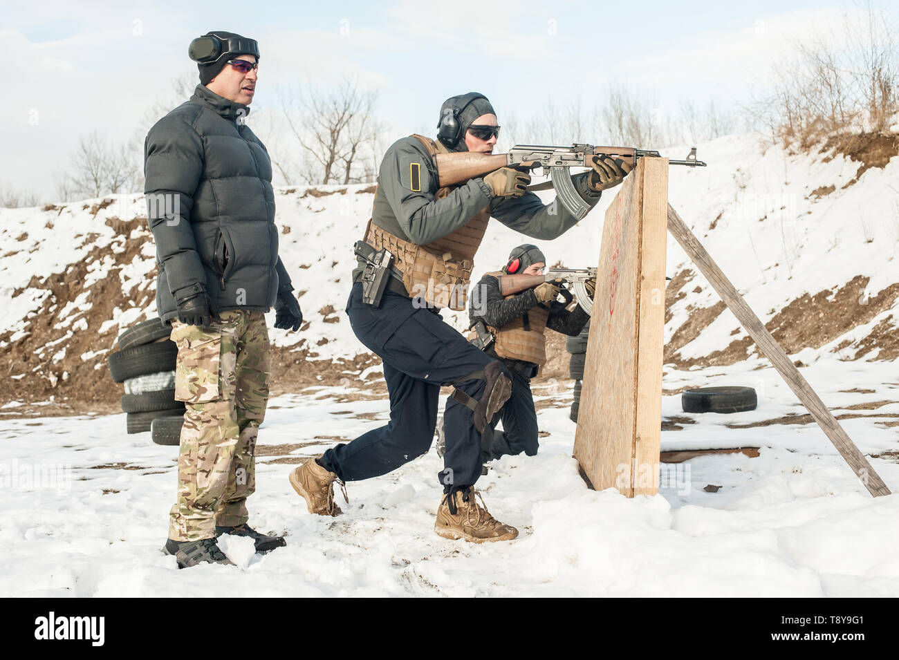 Tactical shooting training Banque de photographies et d’images à haute résolution Alamy