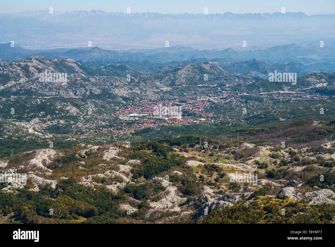 C'est une montagne et nafplia palace parc national dans le sud-ouest du Monténégro. C'est l'inspiration derrière le nom du Monténégro, Crna Gora, a été mentionné pour la première fois Banque D'Images