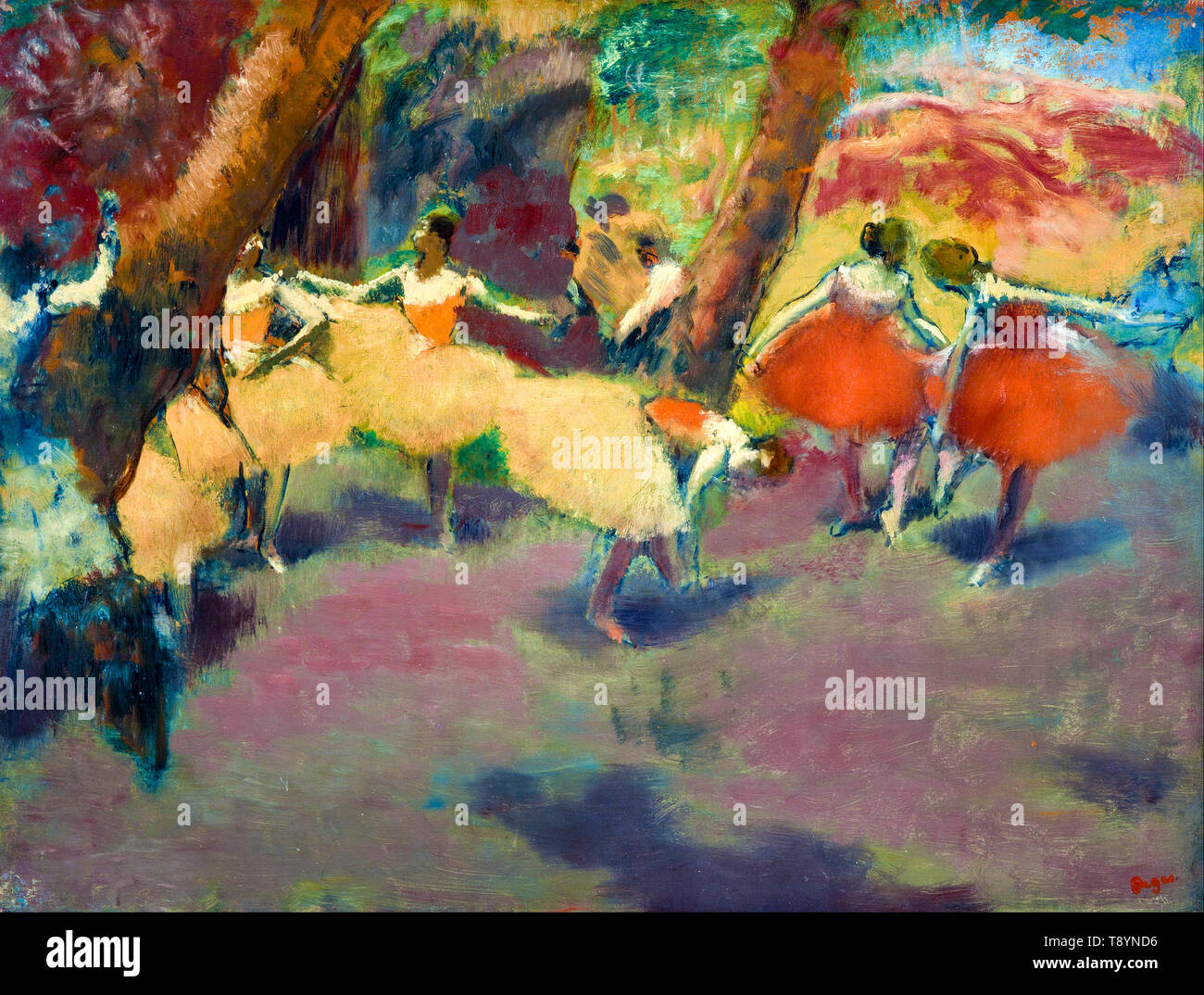 Edgar Degas, avant l'exécution, le ballet de la peinture, 1896 Banque D'Images