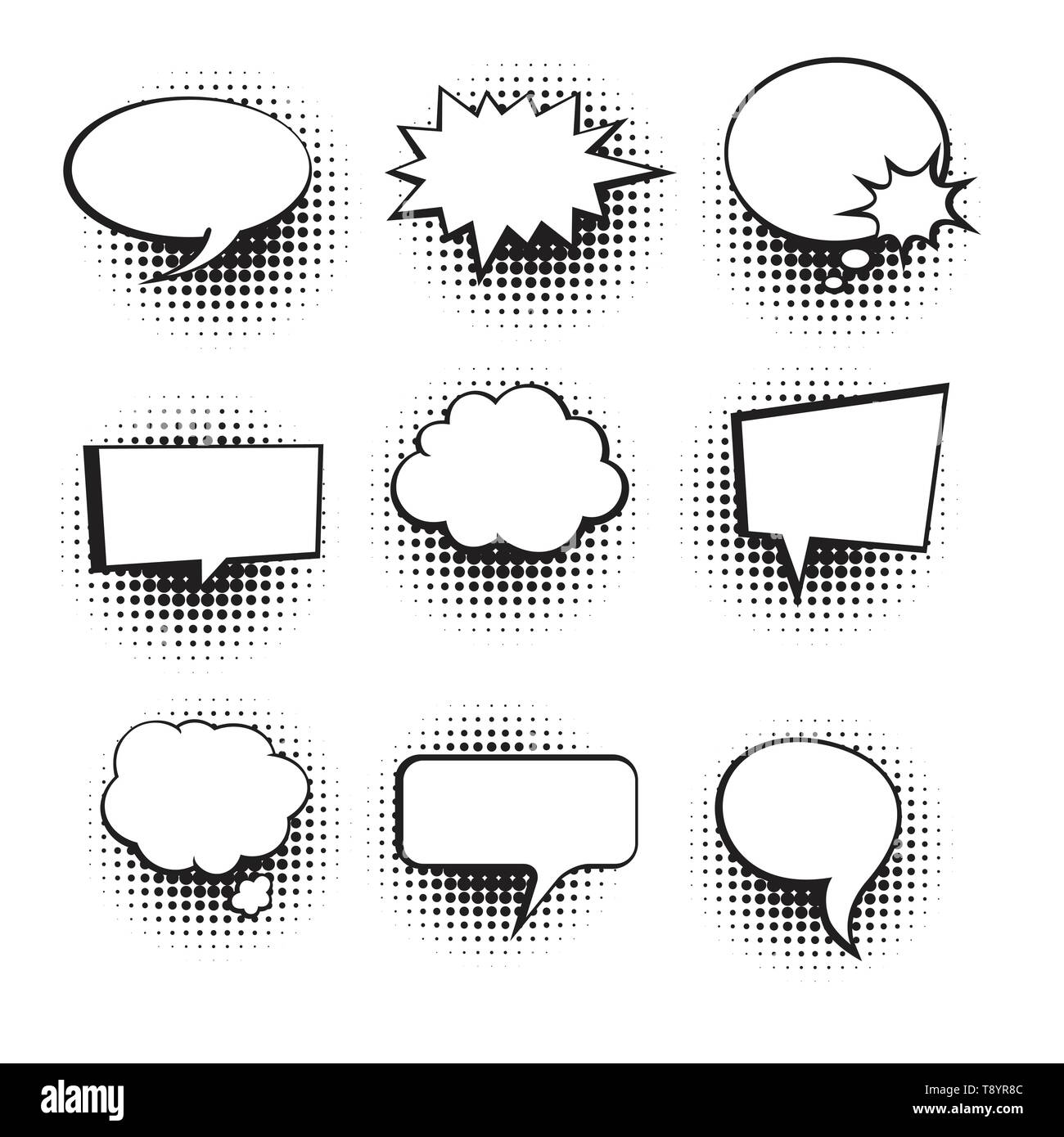 Bande dessinée colorée whack speech bubble vector Illustration de Vecteur