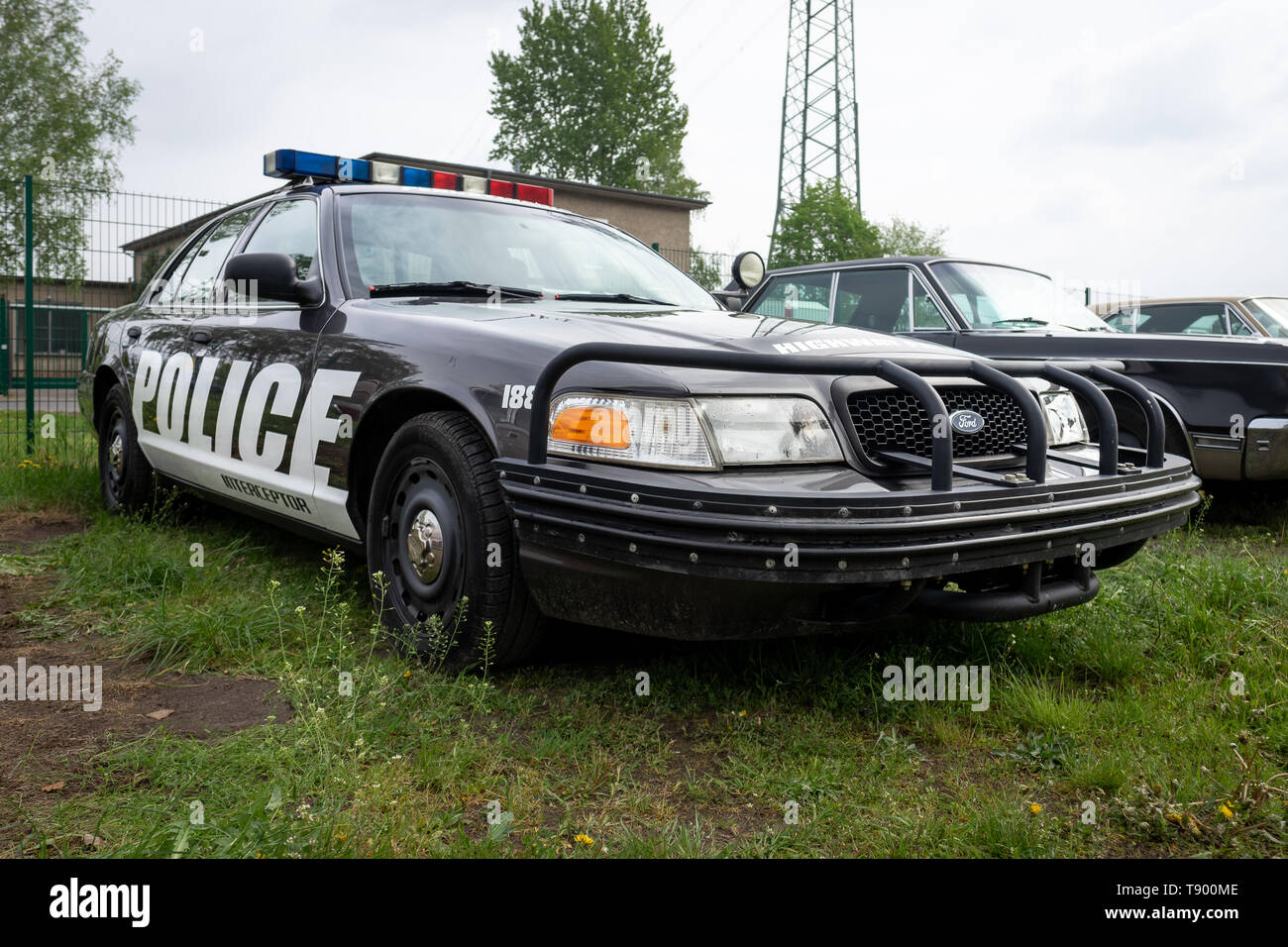 BERLIN - 27 avril 2019 : spécial car Ford Crown Victoria Police Interceptor P71, 2004 Banque D'Images