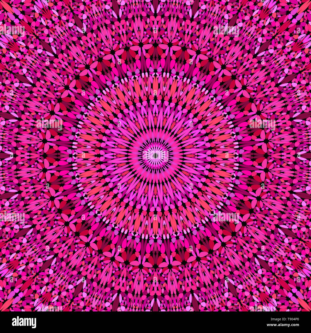 Abstract floral mandala rose ornée de papier peint - graphique de scénario Illustration de Vecteur