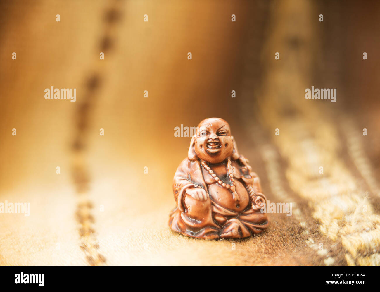 Buddha Hotei - est symbole de chance, de santé et de prospérité Budai - en chinois. Banque D'Images