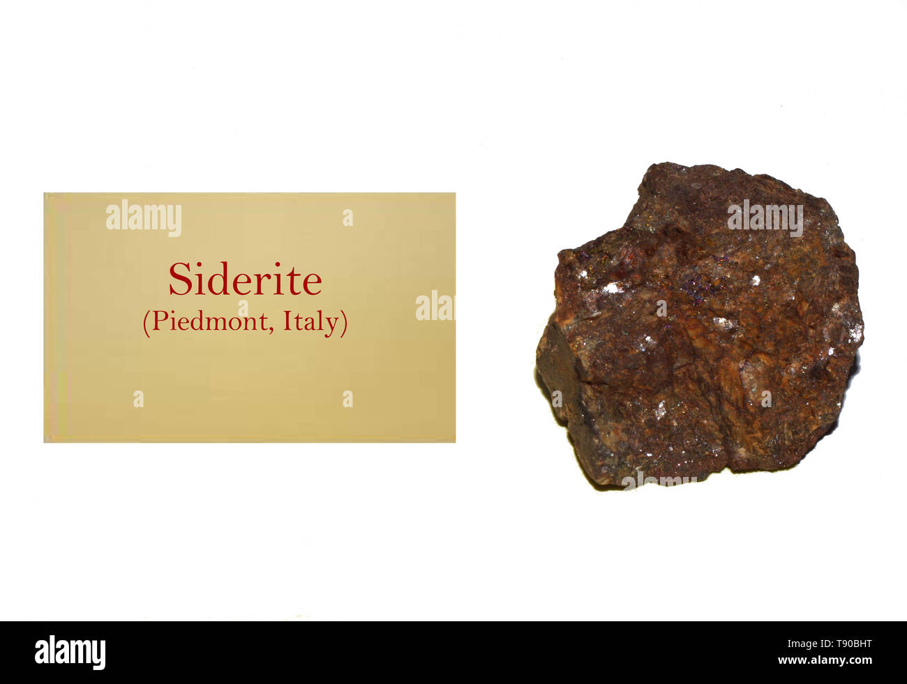 La sidérite rock close-up Banque D'Images