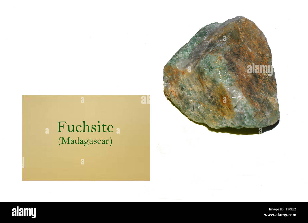 Fuchsite rocher de Madagascar close-up Banque D'Images