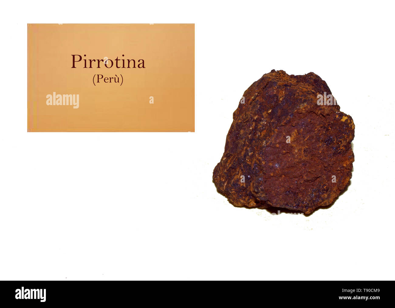 Rock Pirrotina du Pérou close-up Banque D'Images