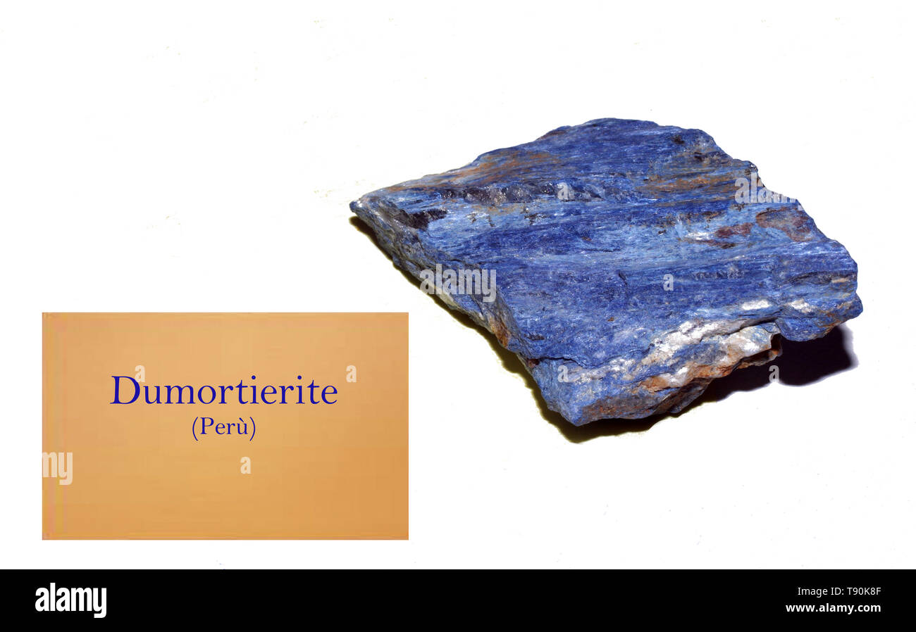 Roche dumortiérite de Perù close-up Banque D'Images