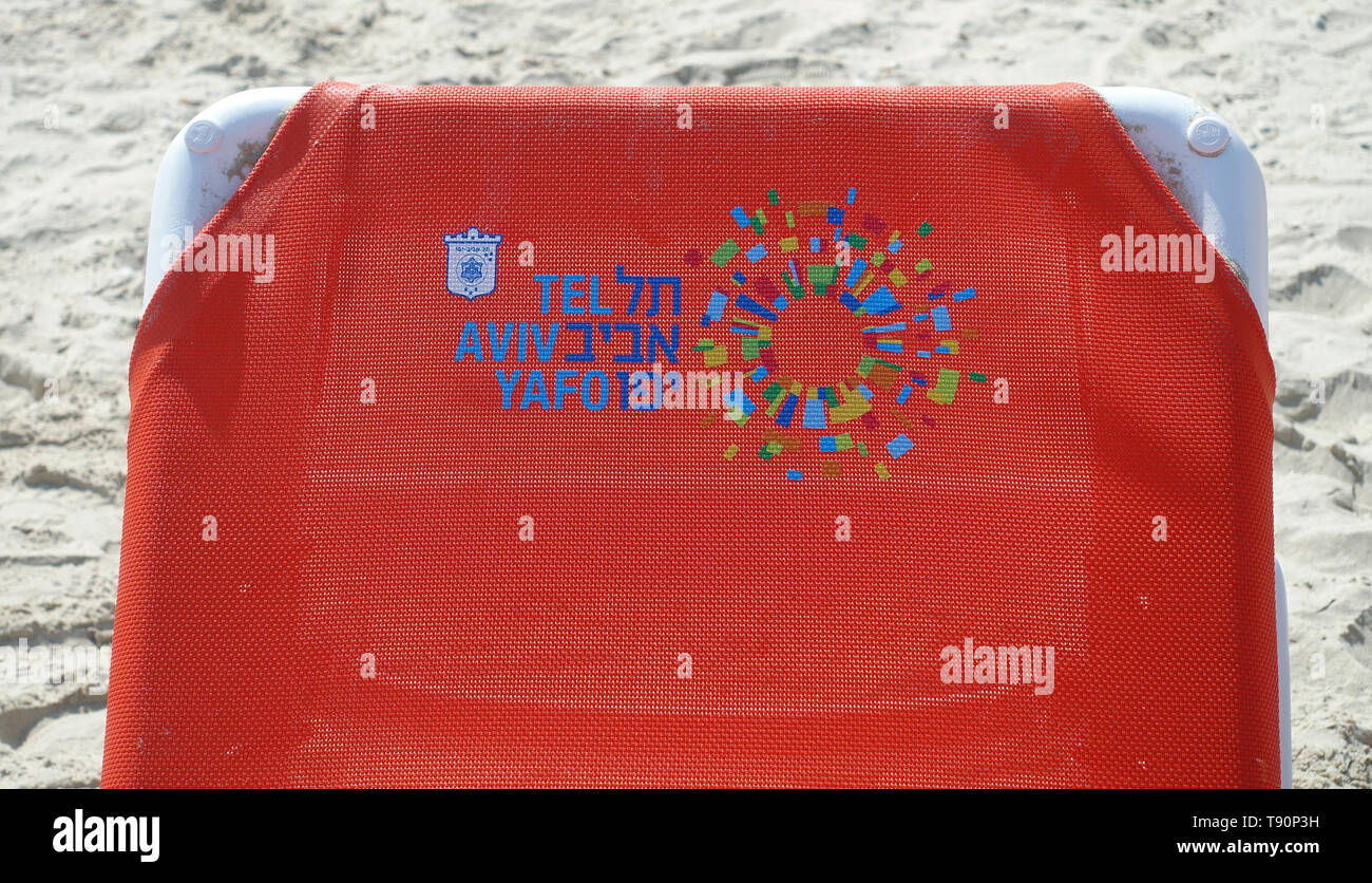 Israël Tel Aviv Beach Banque D'Images