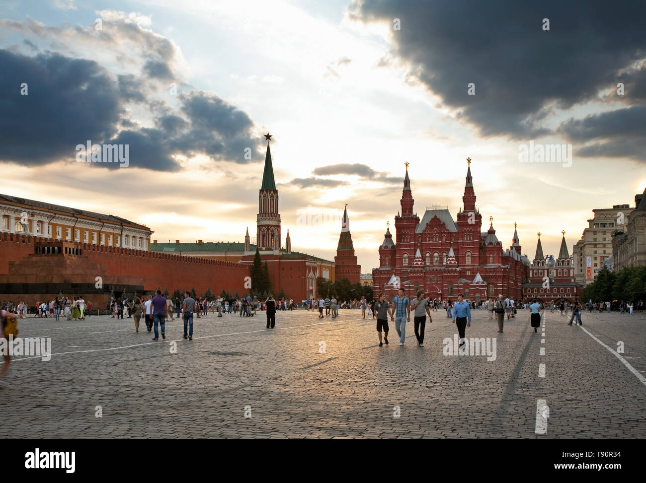 La place Rouge à Moscou. La Russie Banque D'Images