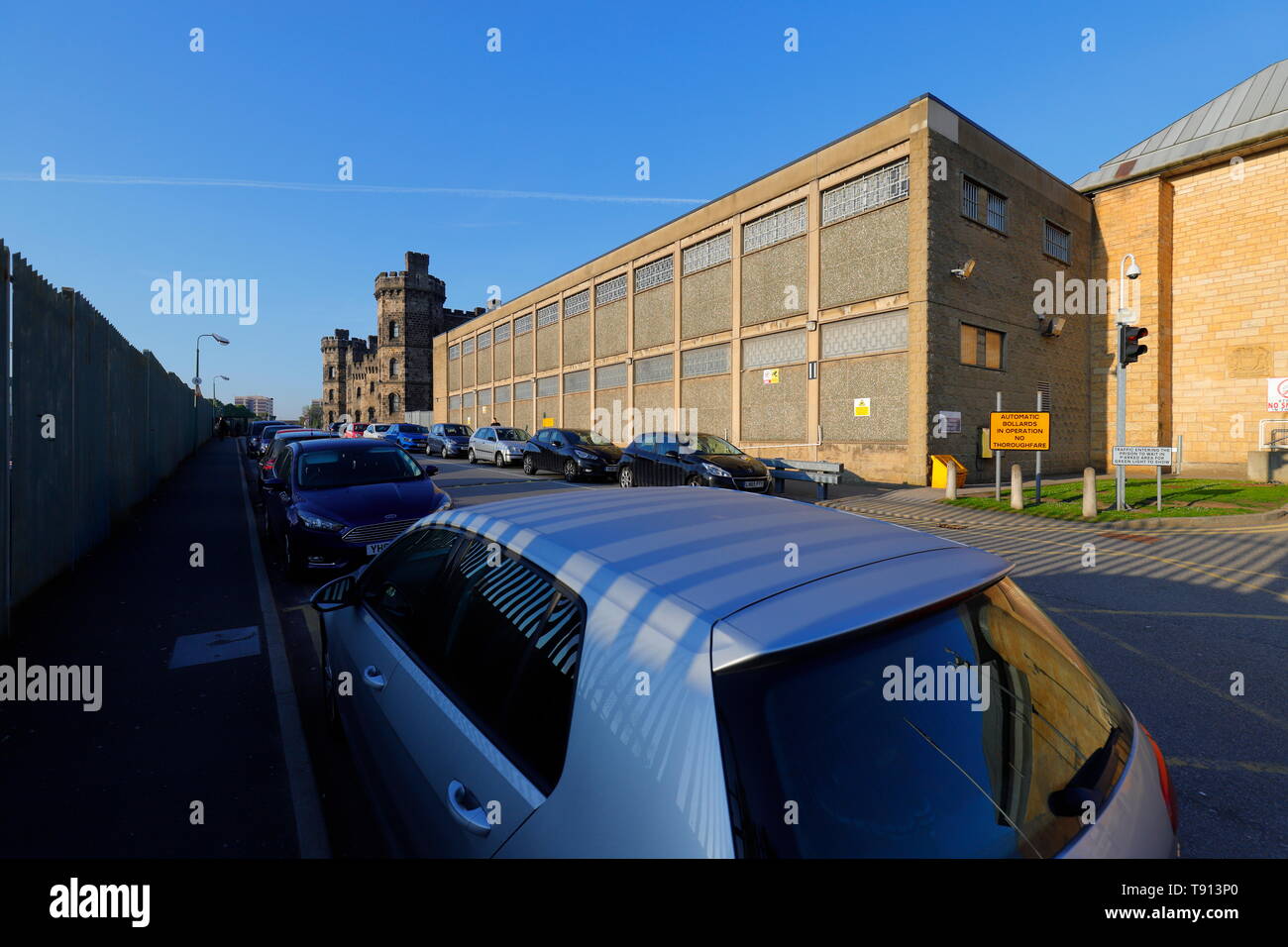 Armley Prison de Leeds qui est un bâtiment classé Grade II, qui abrite les prisonniers célèbres tels que Peter Sutcliffe et Charles Bronson. Banque D'Images