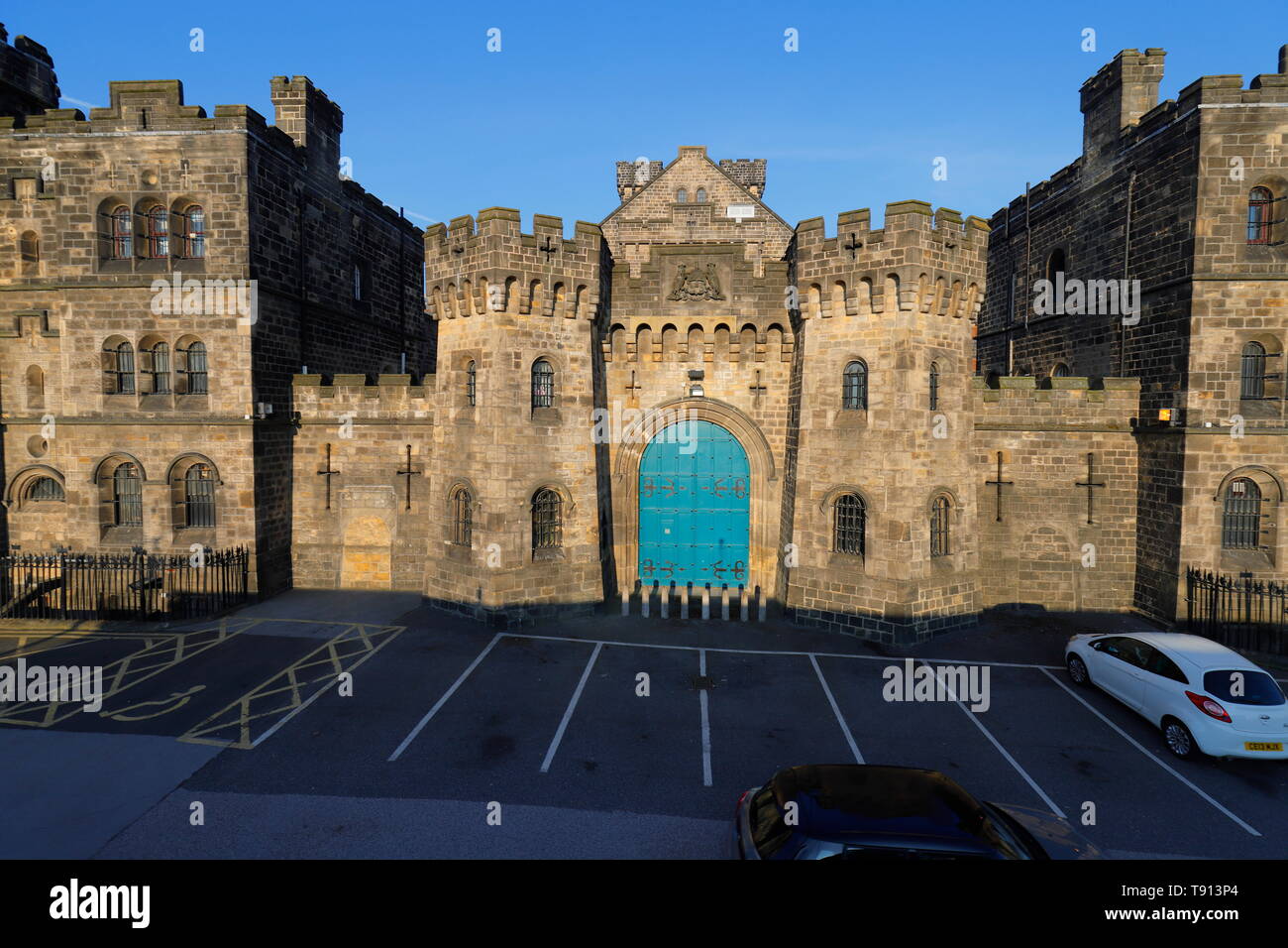 Armley Prison de Leeds qui est un bâtiment classé Grade II, qui abrite les prisonniers célèbres tels que Peter Sutcliffe et Charles Bronson. Banque D'Images