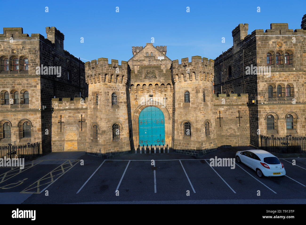 Armley Prison de Leeds qui est un bâtiment classé Grade II, qui abrite les prisonniers célèbres tels que Peter Sutcliffe et Charles Bronson. Banque D'Images