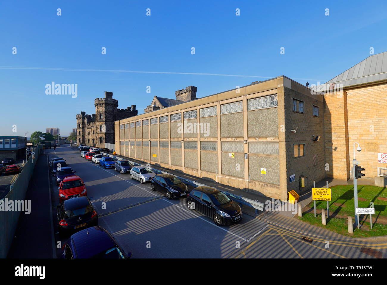 Armley Prison de Leeds qui est un bâtiment classé Grade II, qui abrite les prisonniers célèbres tels que Peter Sutcliffe et Charles Bronson. Banque D'Images