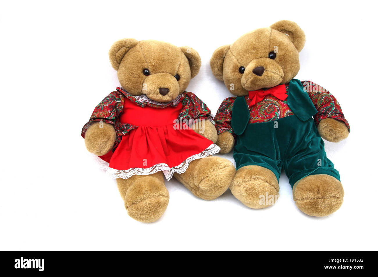 La mère et le père des oursons Banque D'Images