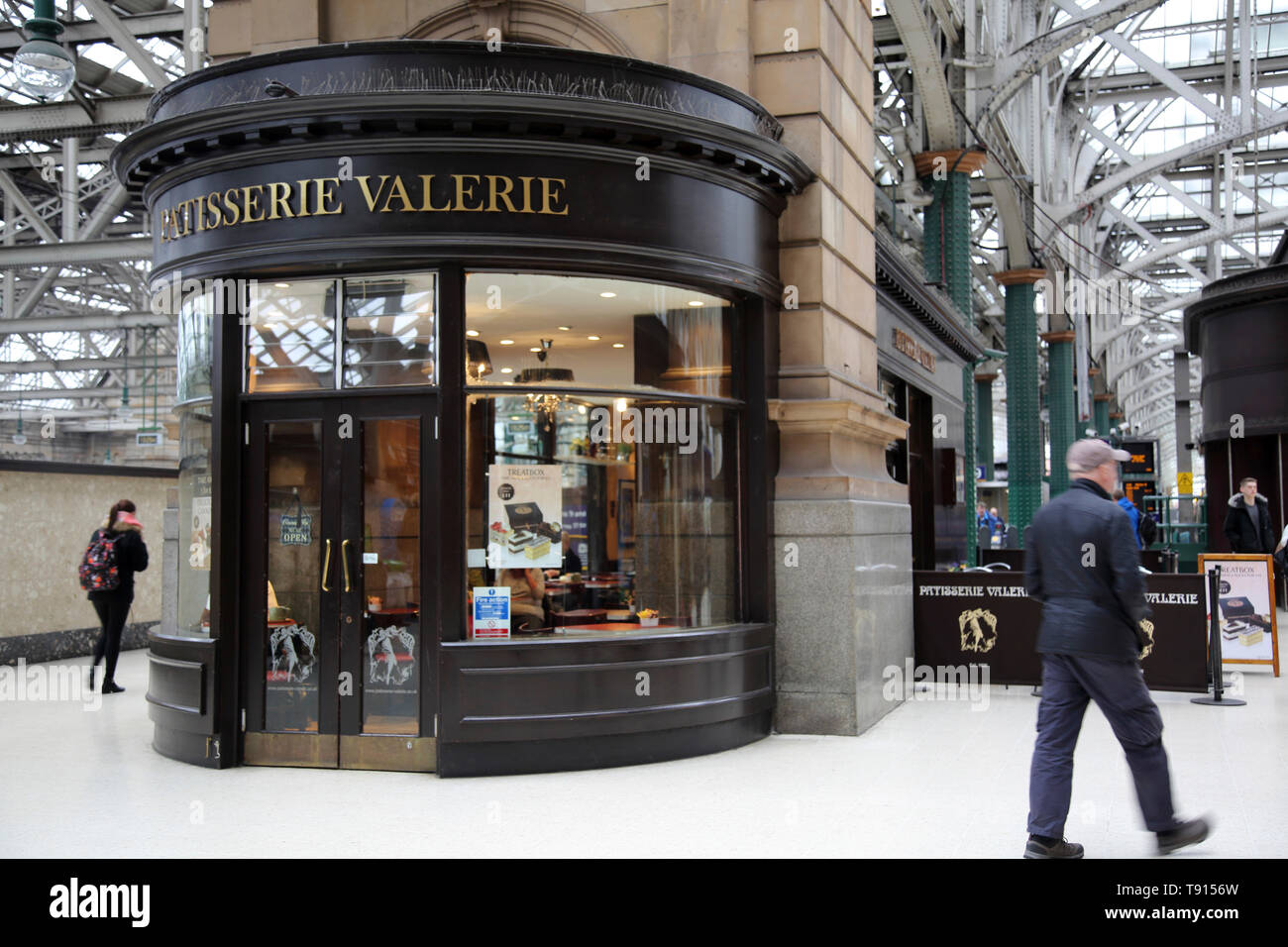 Glasgow Ecosse Patisserie Valerie dans la gare centrale de Glasgow Banque D'Images