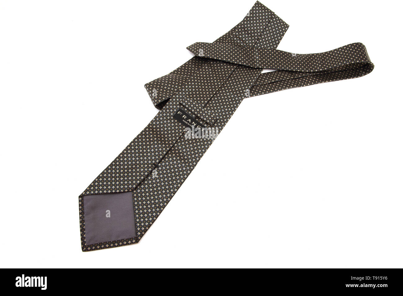 Cravate en soie italienne Frangi Banque D'Images
