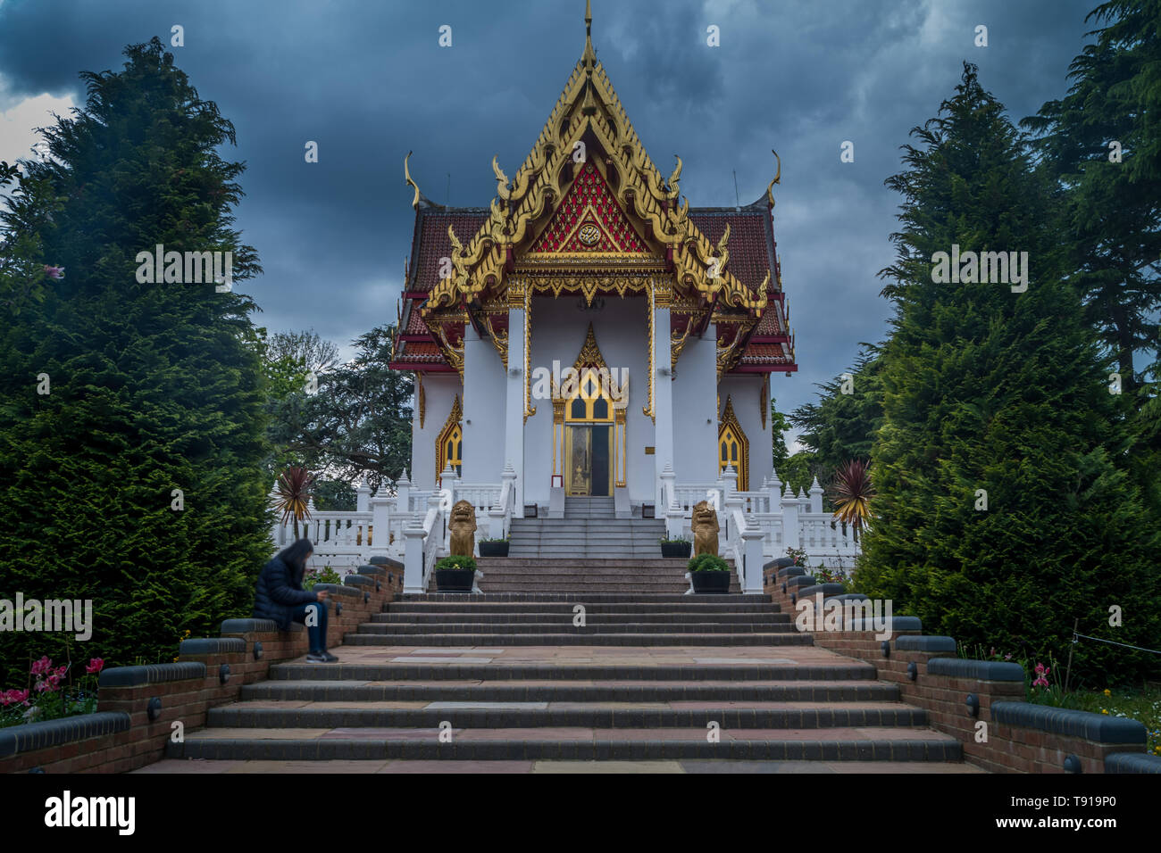 Buddhapadipa Temple bouddhiste à Wimbledon, Londres, Angleterre, Royaume-Uni. Banque D'Images