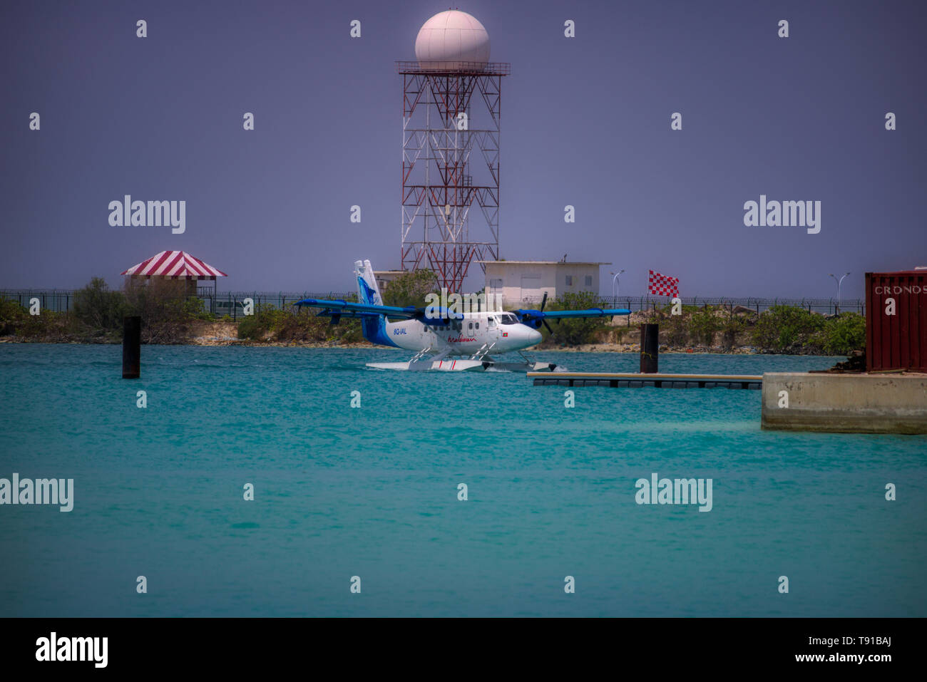 Cette photo montre l'ancien mais en état de navigabilité, les Maldives d'hydravions. La photo a été prise à l'aéroport de Male Banque D'Images