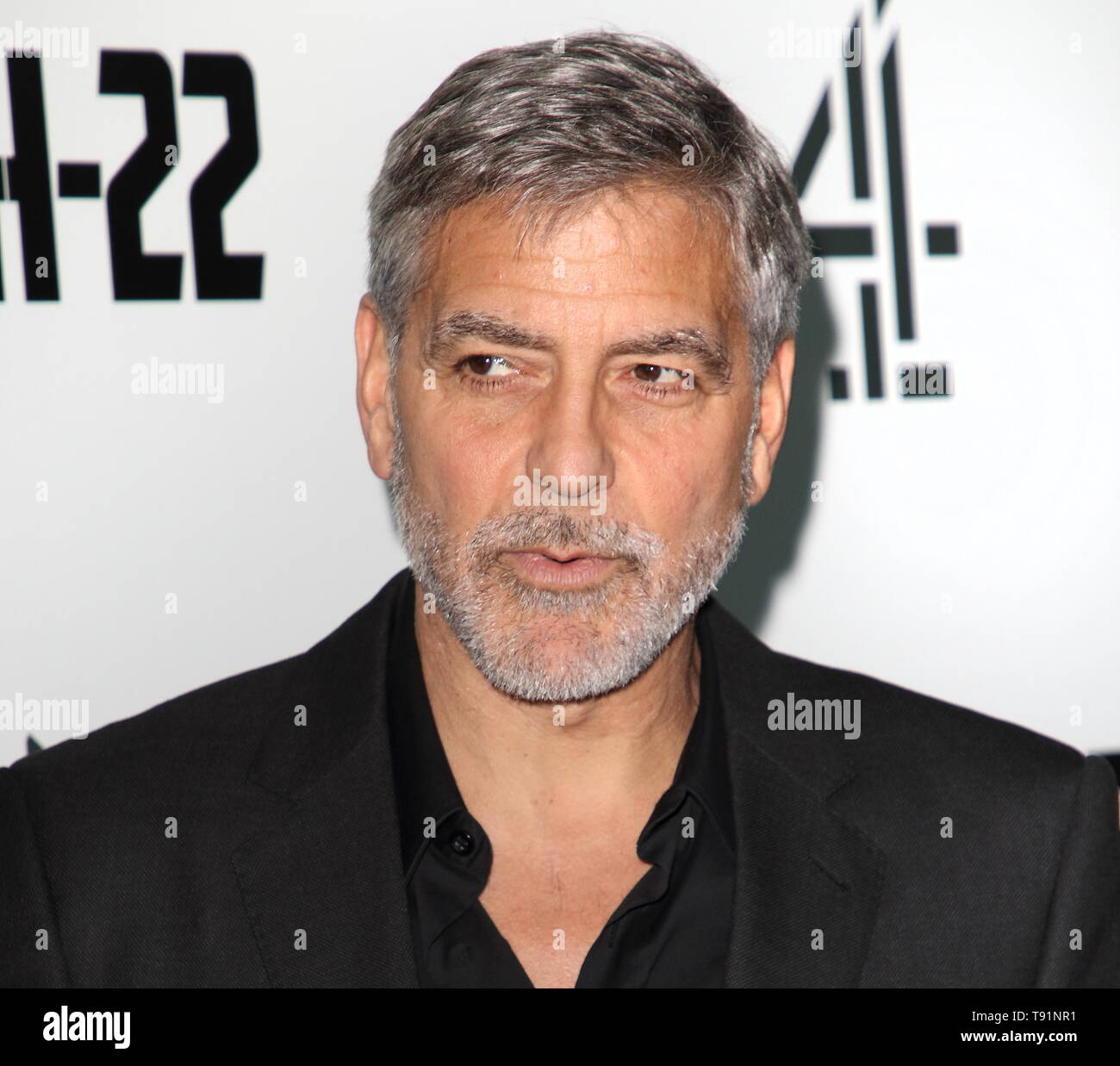 Londres, Royaume-Uni. 15 mai, 2019. George Clooney assiste à la capture 22 - Première mondiale à la série TV Vue Westfield, le centre commercial de Westfield, Shepherds Bush Crédit : SOPA/Alamy Images Limited Live News Banque D'Images