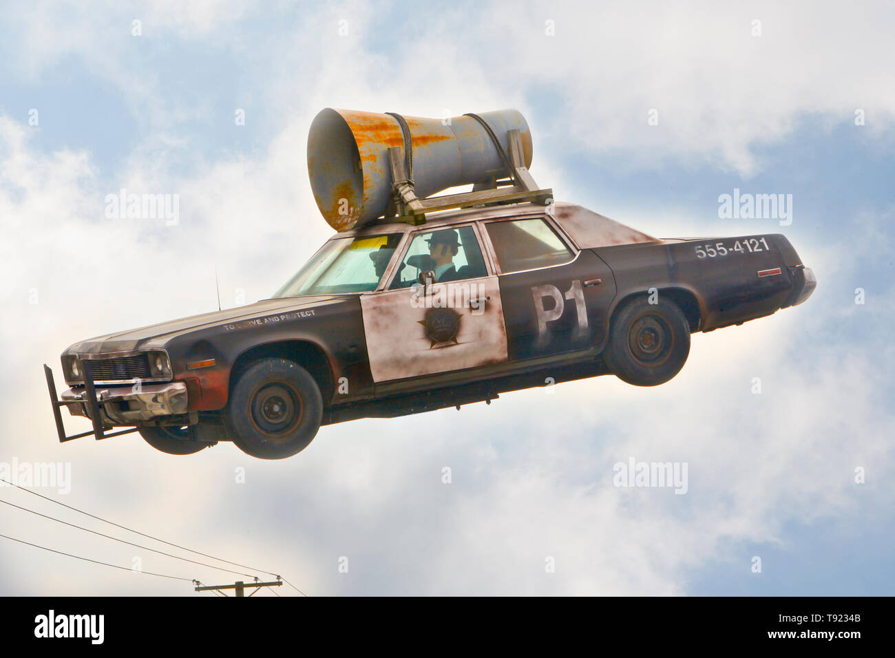Bluesmobile, 1974 Dodge Monaco sedan voiture de police Banque D'Images