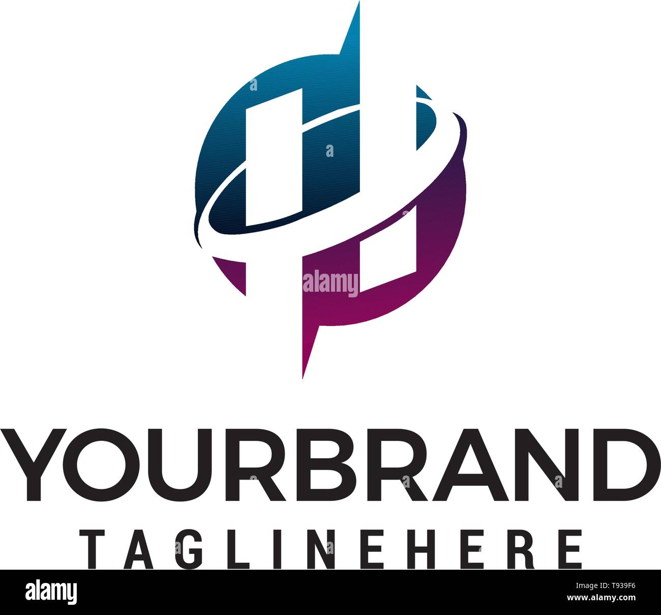 Lettre h circle logo design concept vecteur modèle Illustration de Vecteur