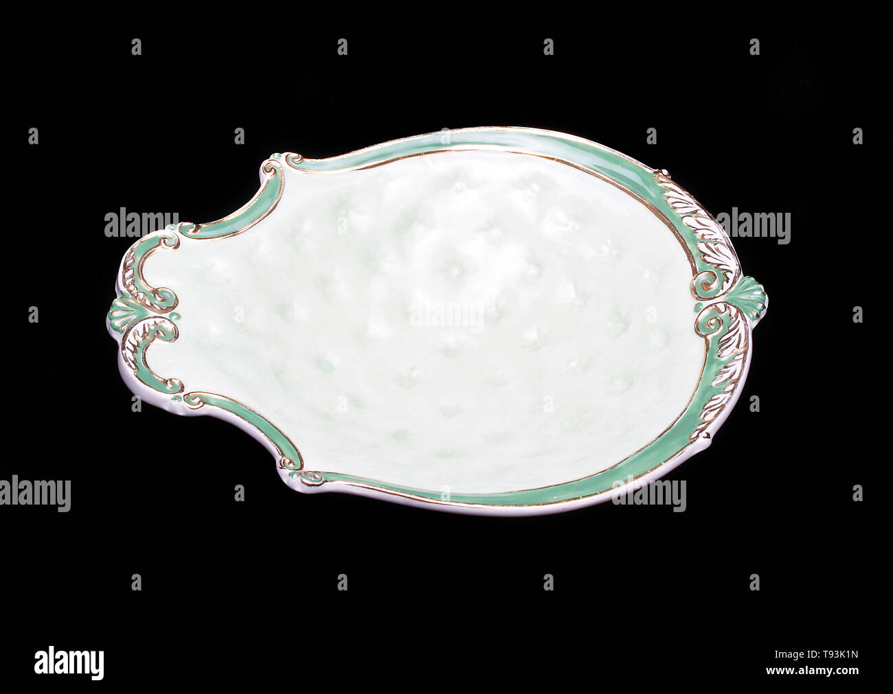 Wedgewood peint à la main peint main dish Nom : Wedgewood lave Date : Event : adresse/lieu : Stoke-on-Trent Josiah Wedgwood and Sons, communément connue sous un Banque D'Images