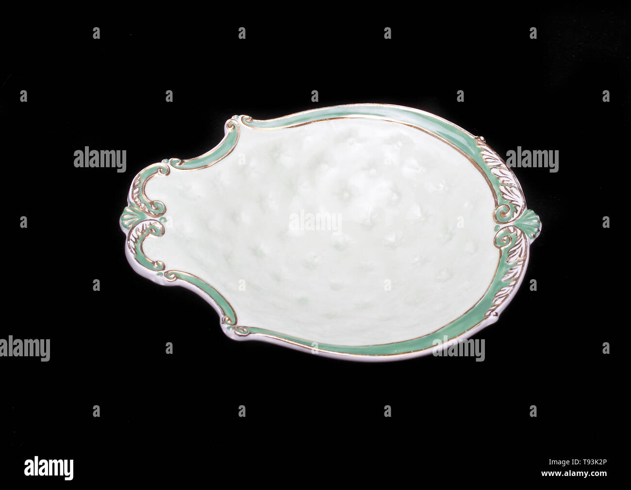 Wedgewood peint à la main peint main dish Nom : Wedgewood lave Date : Event : adresse/lieu : Stoke-on-Trent Josiah Wedgwood and Sons, communément connue sous un Banque D'Images