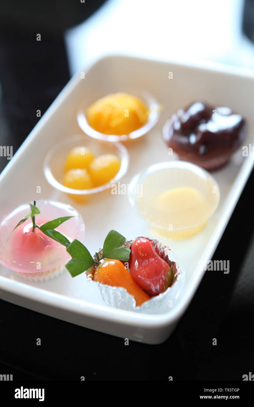 Thong Yod, fils d'or, des simulations de jack fruits Graines, fruits desserts imitation de messages inutiles Banque D'Images